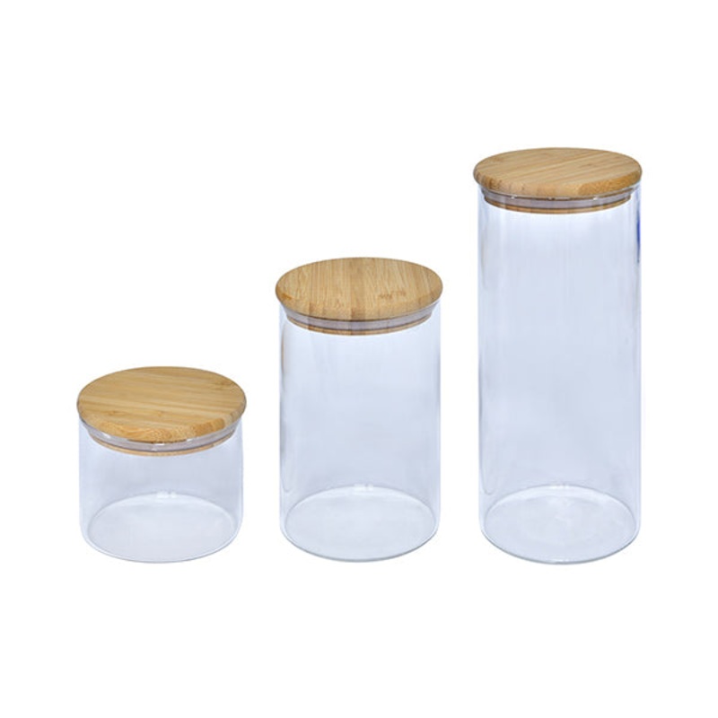 Buy 2 Sets Of Testa Canister (500ml, 1000ml, 1500ml) and GET Glass Tea Box