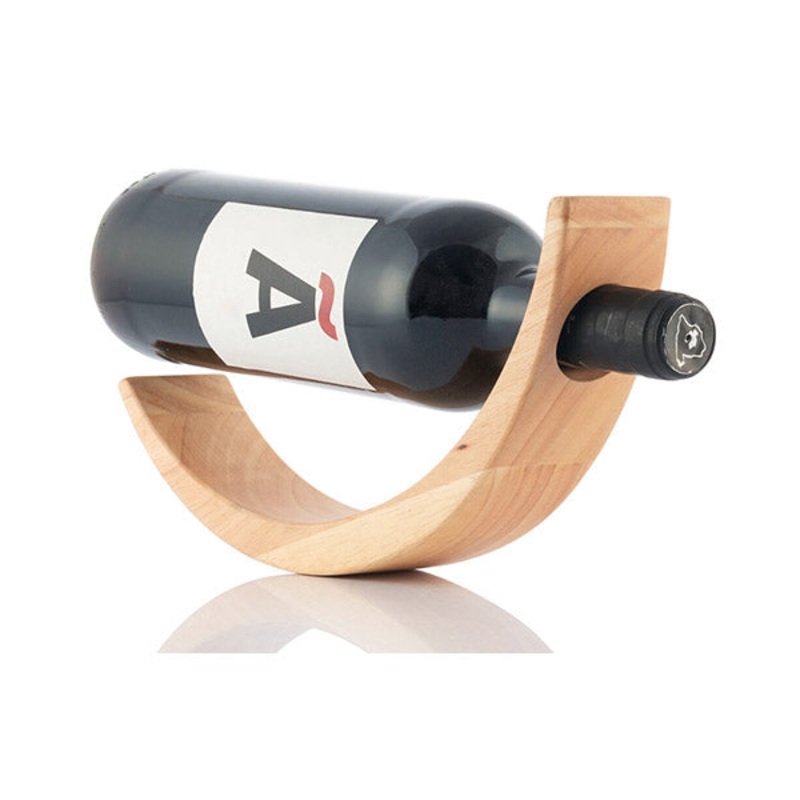 InnovaGoods Floating Wooden Wine Bottle Holder Woolance – V0103356