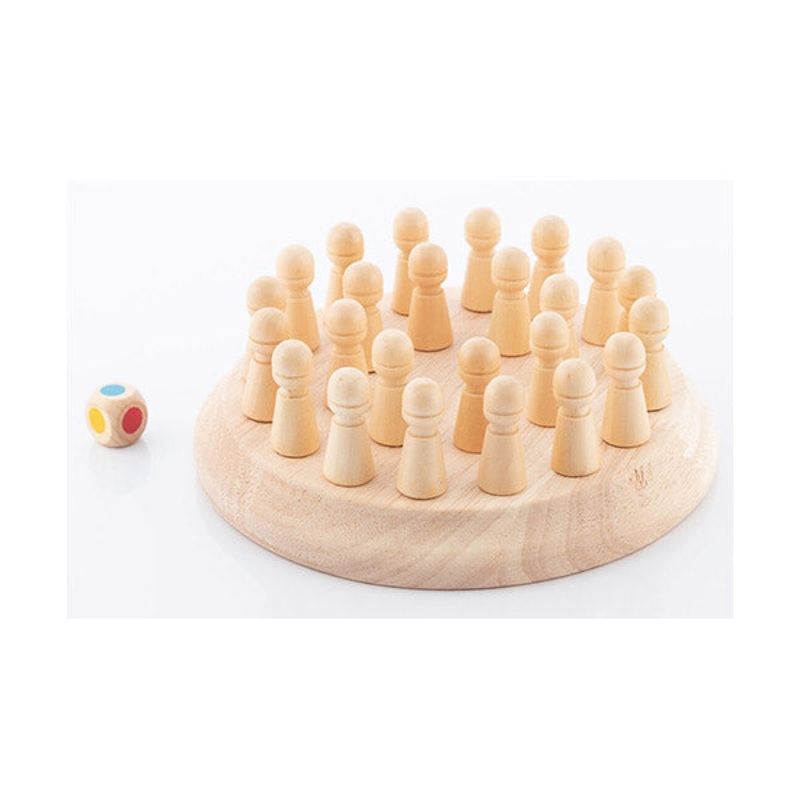 InnovaGoods Wooden Memory Chess Taeda InnovaGoods 26 Pieces – V0101251