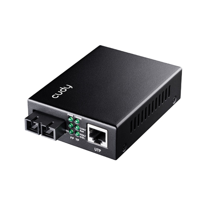 Cudy 10/100/1000 Fiber Media Converter – MC100GSA-20