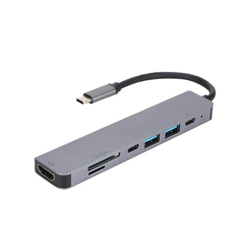 Hay-tech USB-C To HDTV Multifunction Adapter 7 in 1
