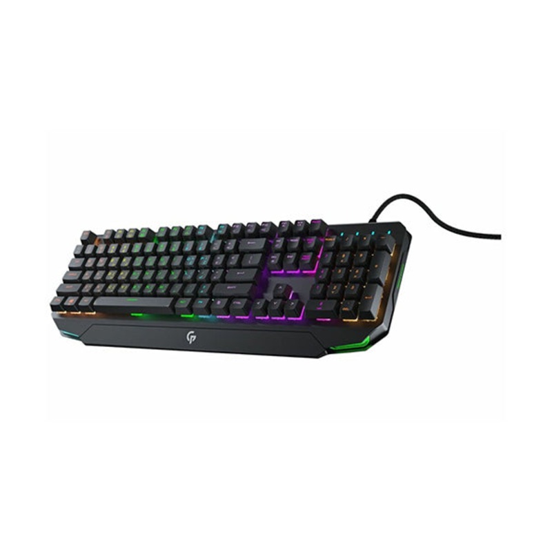 Porodo Gaming Mechanical Gaming Keyboard Ultra With Rainbow Lighting And Aluminum Panel, PDX217-GY