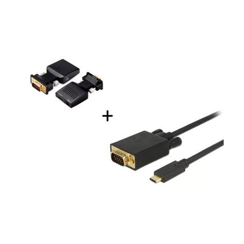 Sanyo 2 IN 1 USB Type-C to VGA and HDMI With Audio CB37