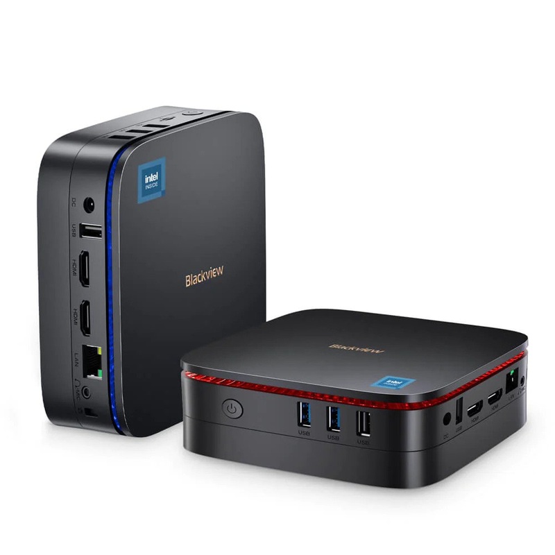 Blackview MP60 Mini PC Intel Jasper Lake N5095 2.0 GHz CPU 8GB RAM, 256GB SSD, Windows 11 Pro Mini PC