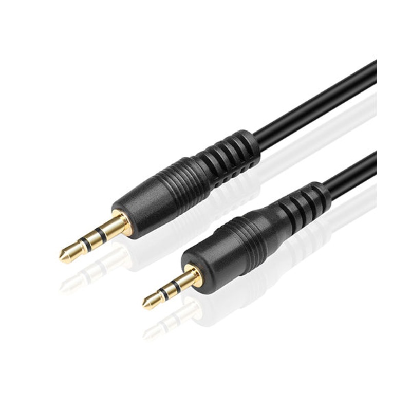 Conqueror Cable 3.5mm Audio Output to 3.5mm Audio Output 1.5 Meter Black – C32