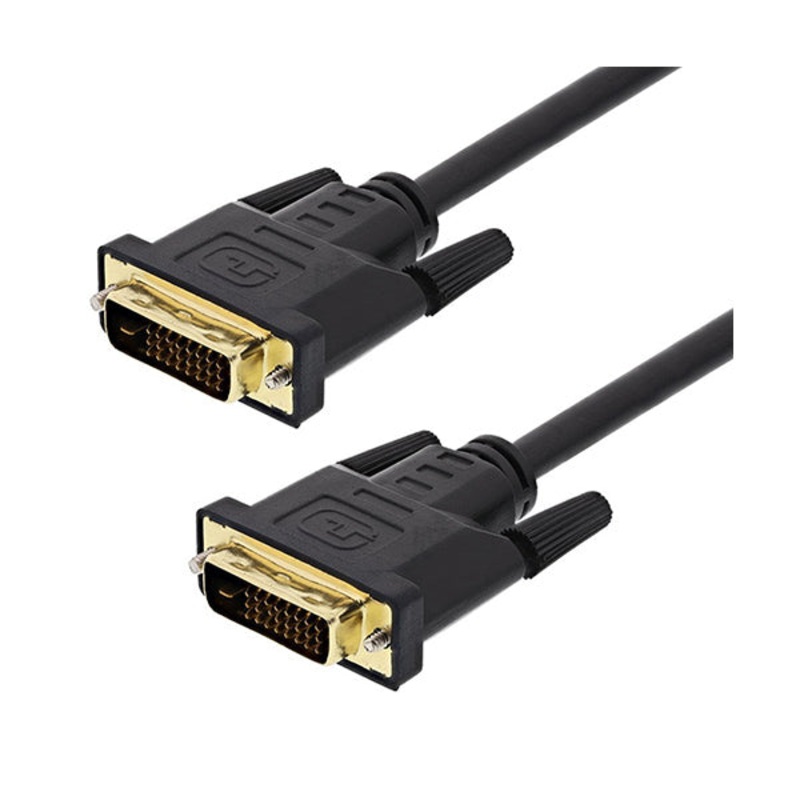 Conqueror Cable DVI to DVI Male to Male 24+1 Connector 2 Meter Black – C48