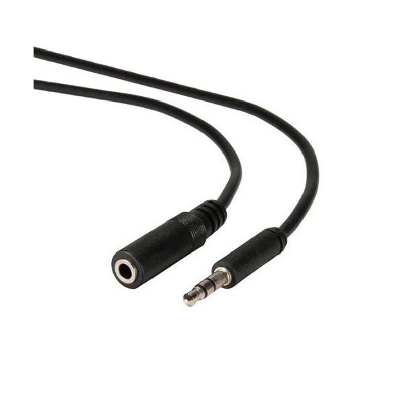 Conqueror Extension Cable Audio 3.5mm Male to 3.5mm Female 1.5 Meter Black – C34A