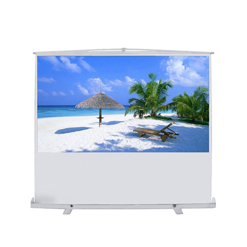 Conqueror Floor Projection Screen 100, Portable, Retractable, Manual Pull up – HPSC32