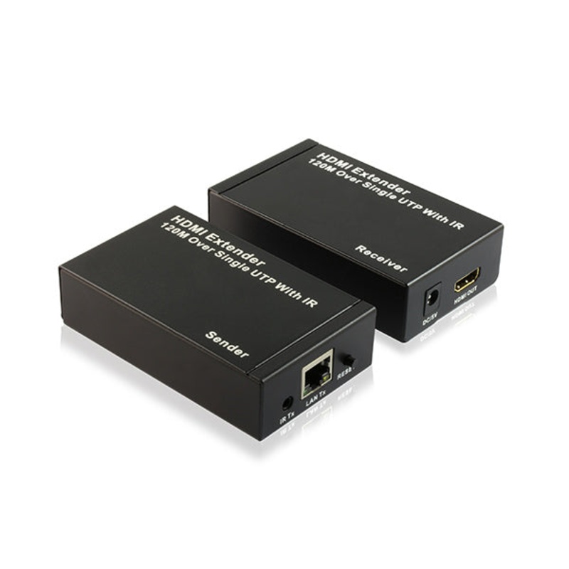 HDMI to RJ45 Extender Adapter over Cat5 / 6 Distance 120m with IR Infrared Full HD 3D – G210C