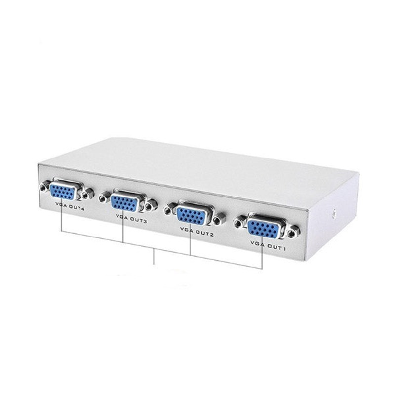 VGA Splitter 4 Port Multiplier for Screen Duplication- EL94