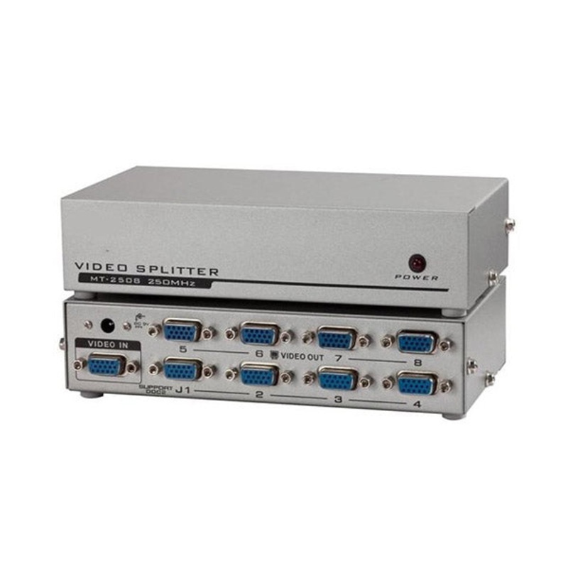 VGA Splitter 8 Port Multiplier for Screen Duplication 1 IN 8 Out – 108A