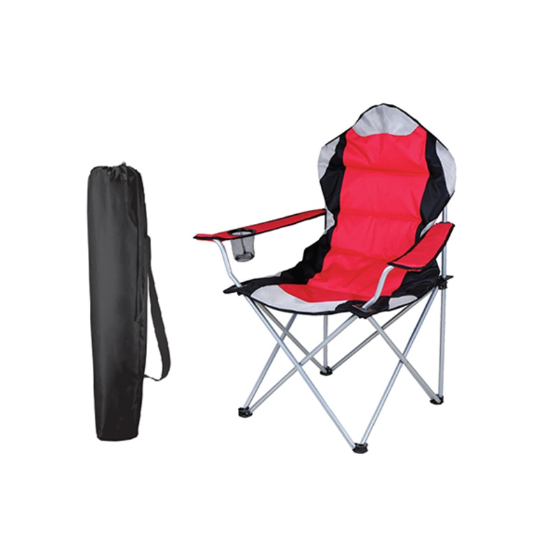 Padded Curved Back Folding Chair
