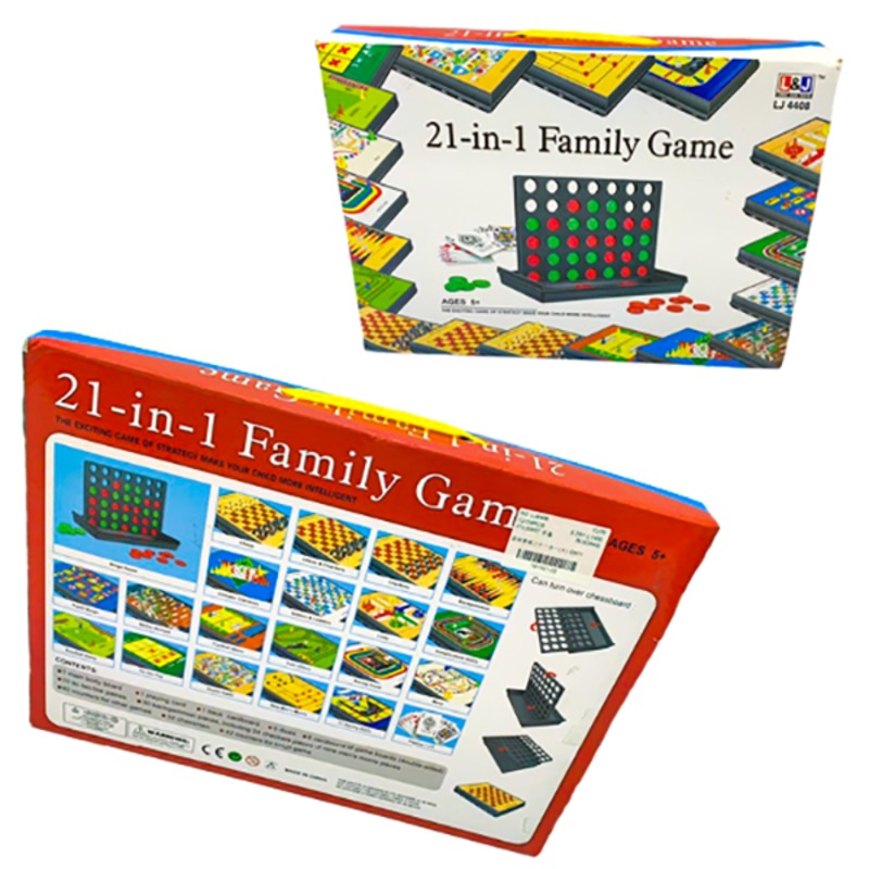 21 in 1 Family Game|Black|Brand New