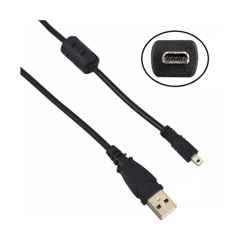 Conqueror Camera Cable 8 Pins to USB for Sony Sanyo Olympus Nikon Panasonic 1.8 Meter – C96