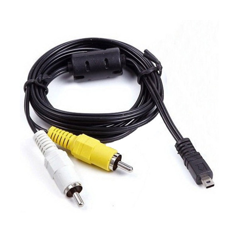 Conqueror Sony Cable USB 8 Pins to Data Sync A/V for Sony Sanyo Olympus Nikon Cameras 1.8 Meter Black – C61