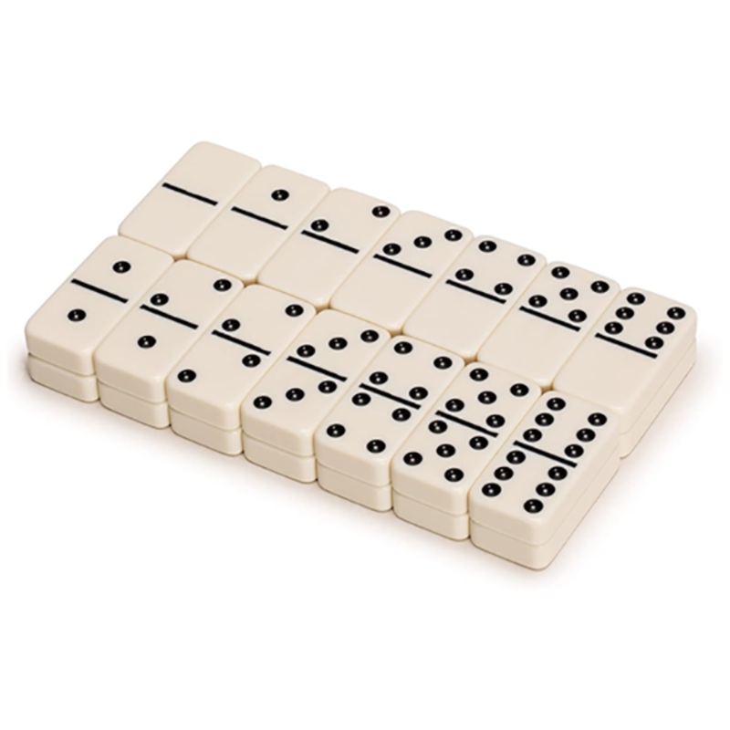 Double Six Dominoes|White|Brand New