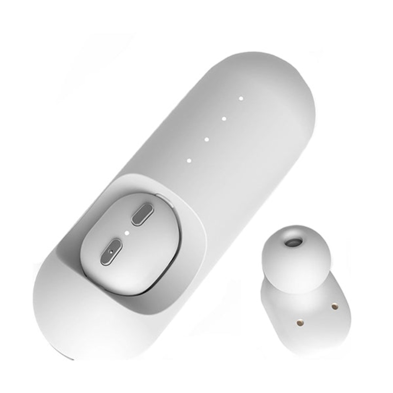 QCY Bluetooth Earbud Wireless In-Ear Headphone for Hands-Free Calling and Music with Portable Charger – MINI1