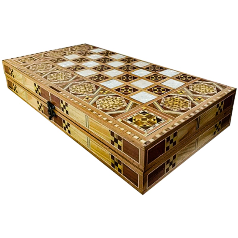 Rahhaj Backgammon Boardgame – Wooden Bricks