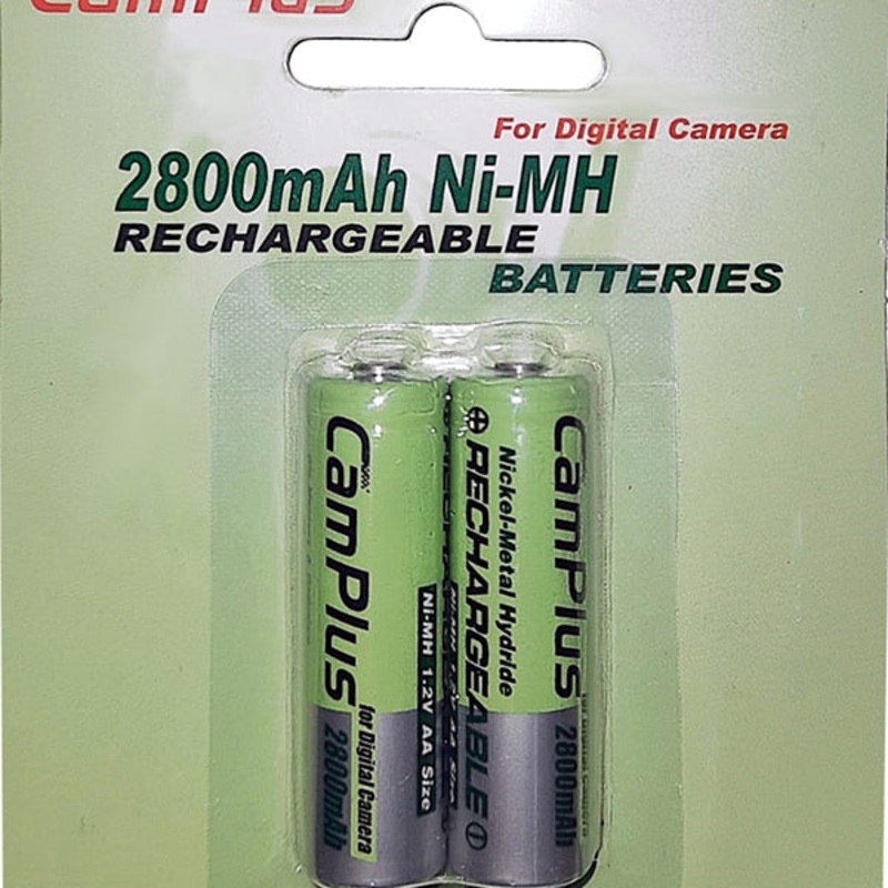CamPlus AA Rechargeable Battery 2800 mAh Pack of 2 – CM2800AA