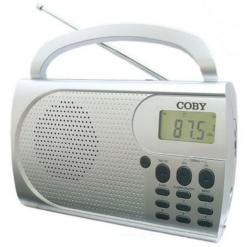 Coby AM / FM Radio Portable with Alarm Clock – CXR500