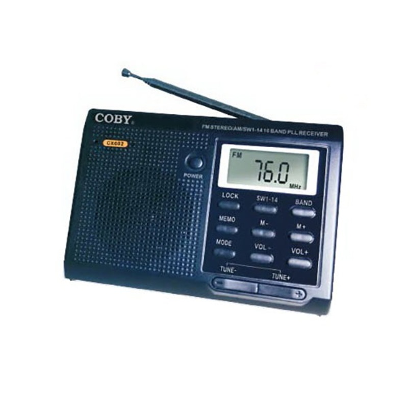 Coby AM / FM Radio Portable with Clock – CX602