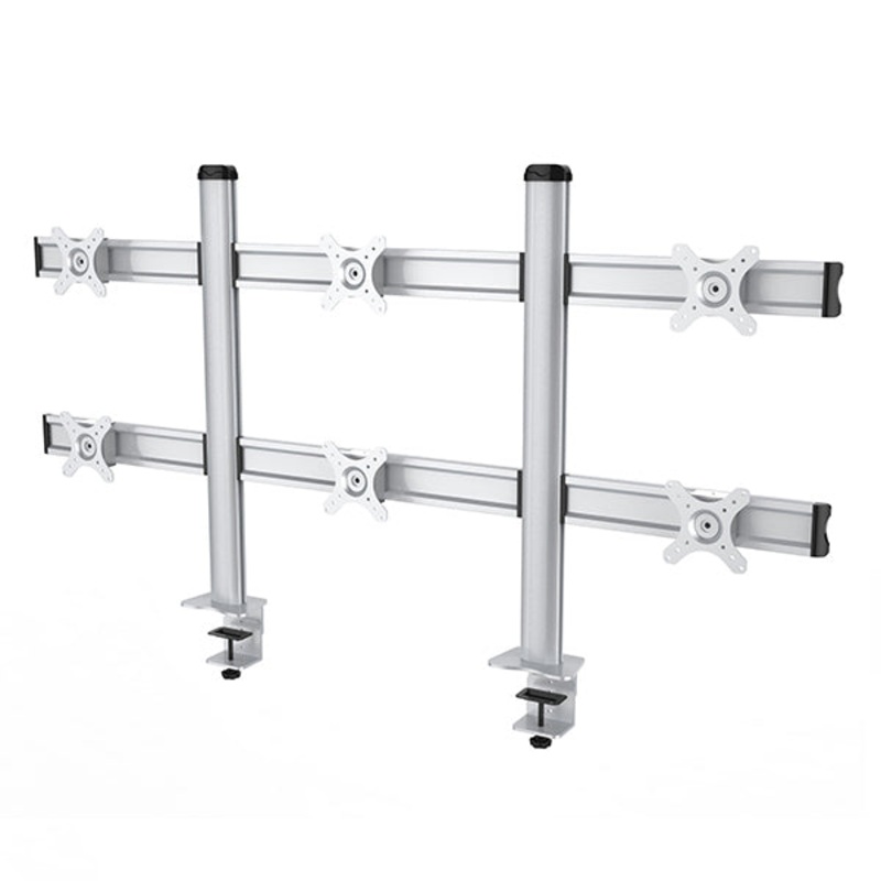 Table Stand Mounting Bracket for 6 LCD Screens 12 – 24 Inches – HAT6