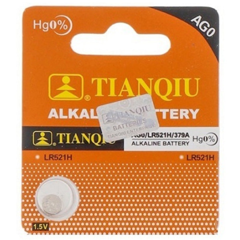 Tianqiu Alkaline Button Cell Battery 1.5 Volt for Watches, Cameras AG0 Pack of 10 – 379