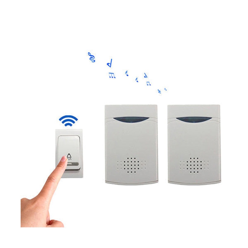 Aiteng Digital Wireless Doorbell with 2 Receivers – V006B2