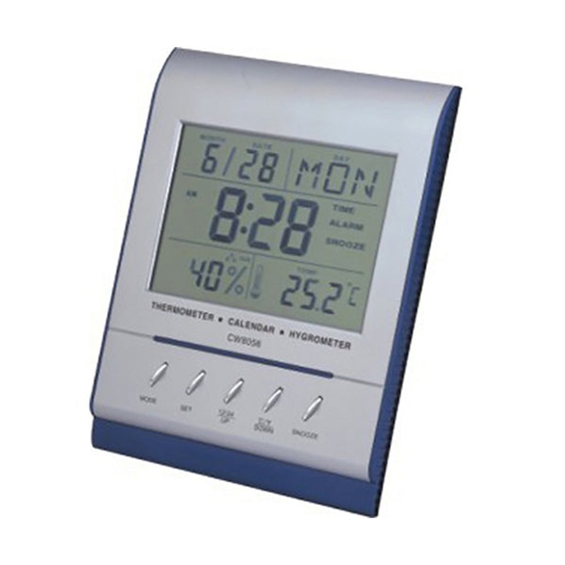 Chaonei Digital Wall Clock with Alarm Temperature Humidity Display Weather Station – 8056