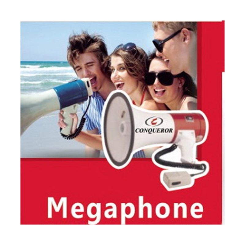 Conqueror Megaphone Speaker 50 Watt with Volume & Voice Recording – G228