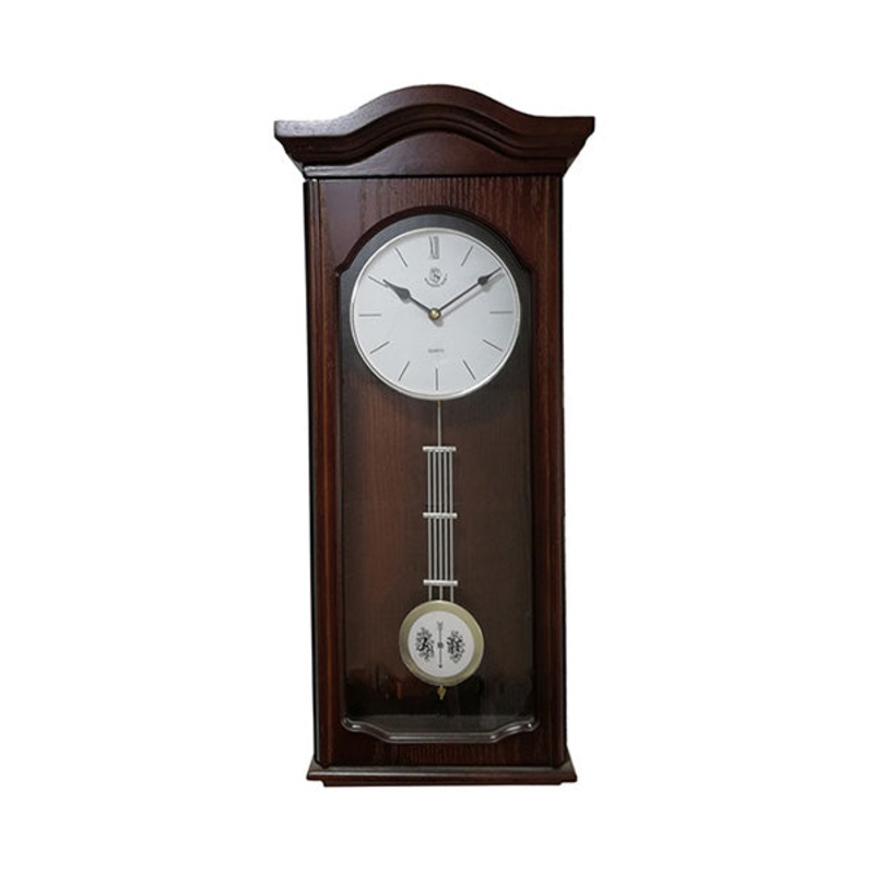 Woodpecker Solid Wood Quartz Large Wall Clock with Pendulum 25 x 60 cm – 9983