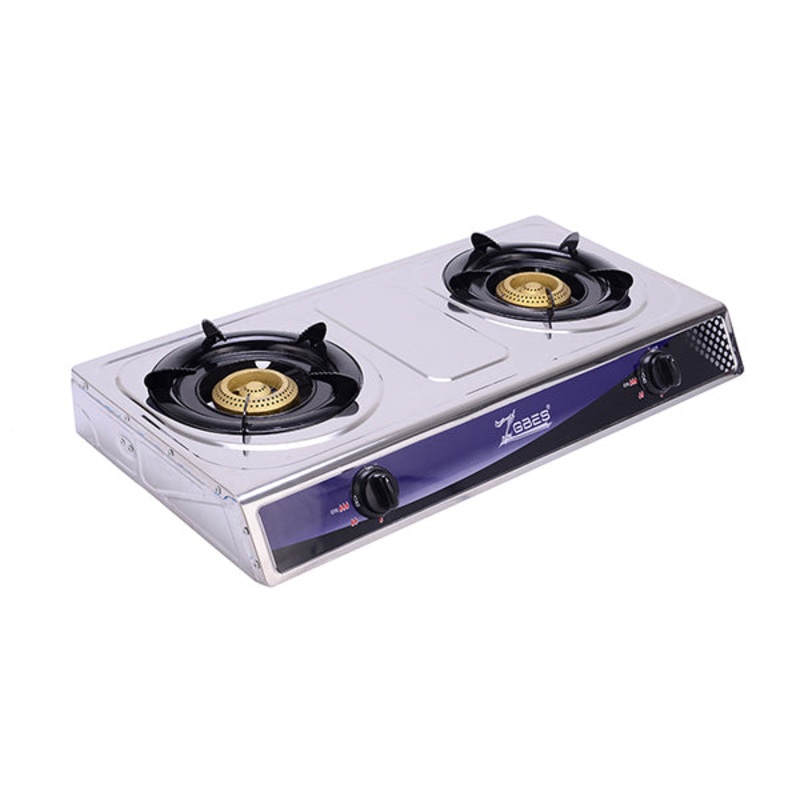 Besse Electric Gas Stove Double Burner Stainless Steel – 2050A