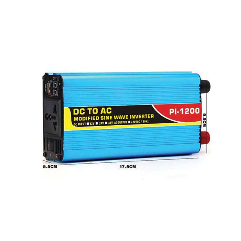 Conqueror 600 Watt Power Inverter DC 12V to AC 220V – PI1200