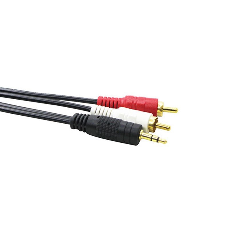 Conqueror Cable 3.5mm Audio Jack to 2x RCA Stereo 3 Meter – C31C