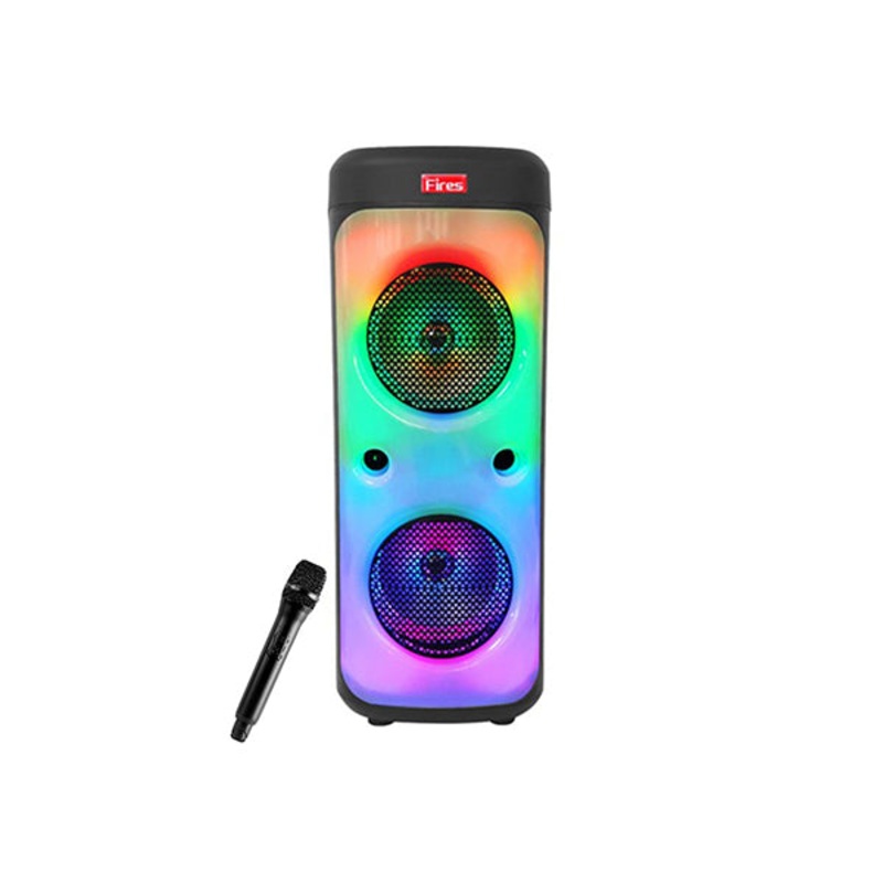 DPUS Double Portable Speaker Karaoke Bluetooth 8 inch with Wireless Mic – SZ2212