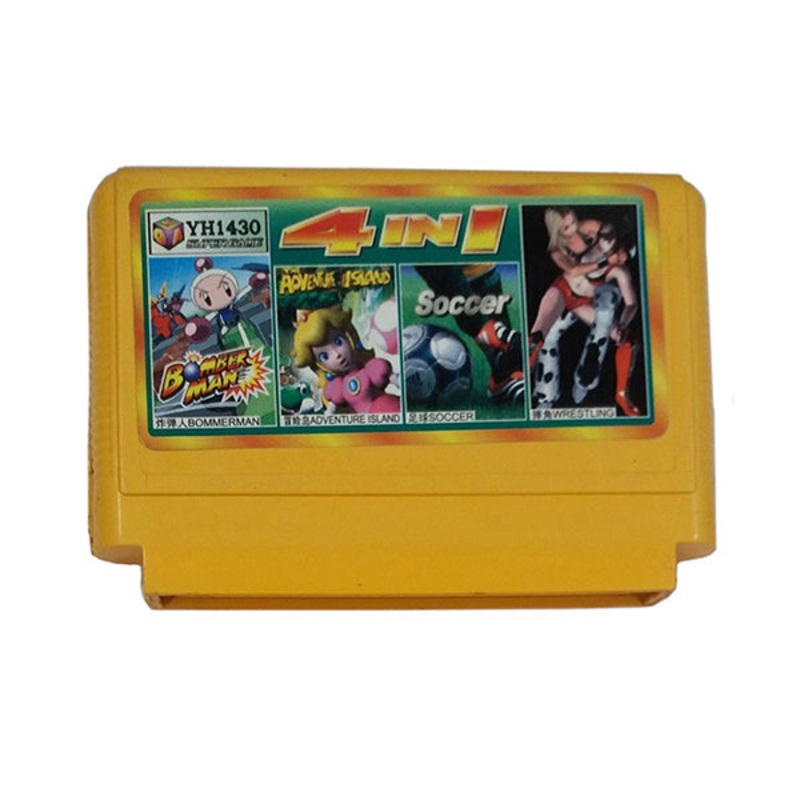 Game Cartridge 4 in-1 Card for 8-Bit Game Console – GAS32