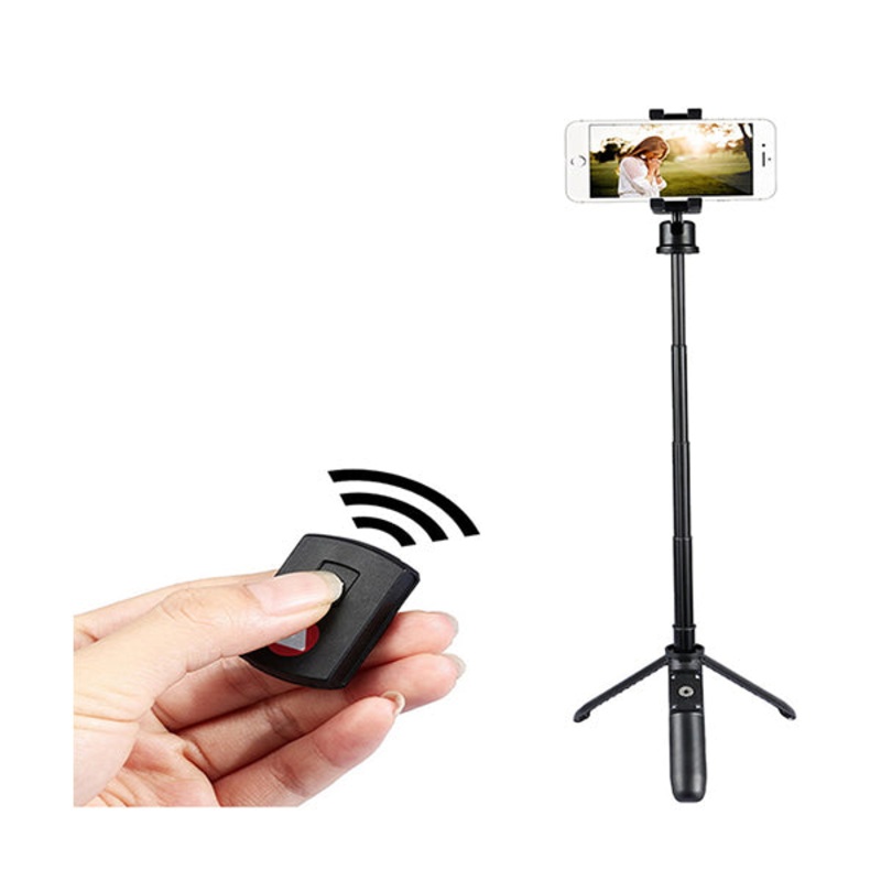 Kingjoy Aluminum Wireless Bluetooth 5 Knots Selfie Stick 0.5 kg Loads – CST167