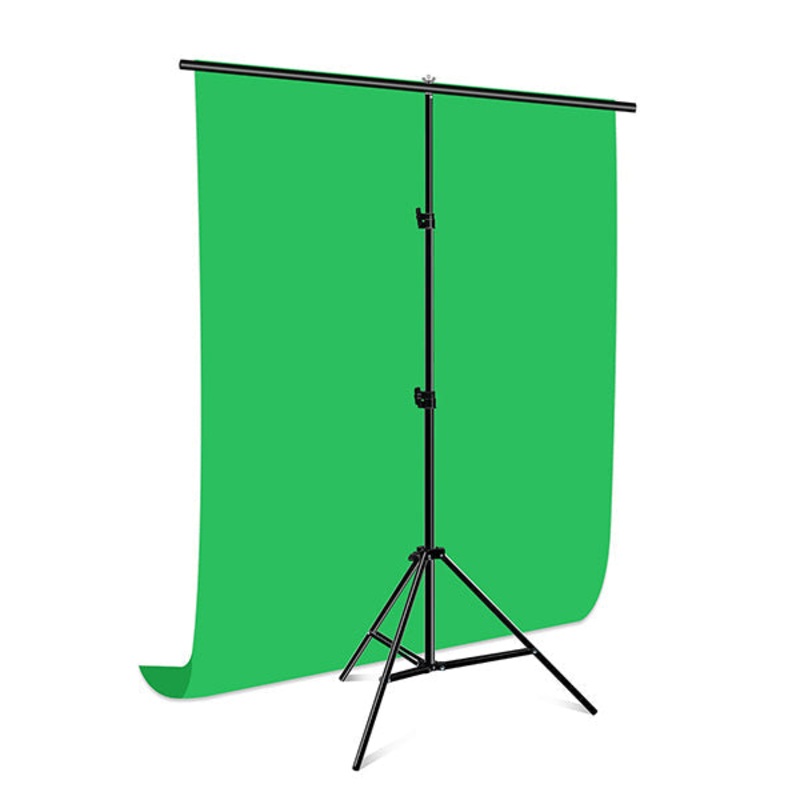 Portable Multipurpose Green Screen Adjustable Tripod Background for Photo, Video, Live Game, Virtual Studio – CSE200