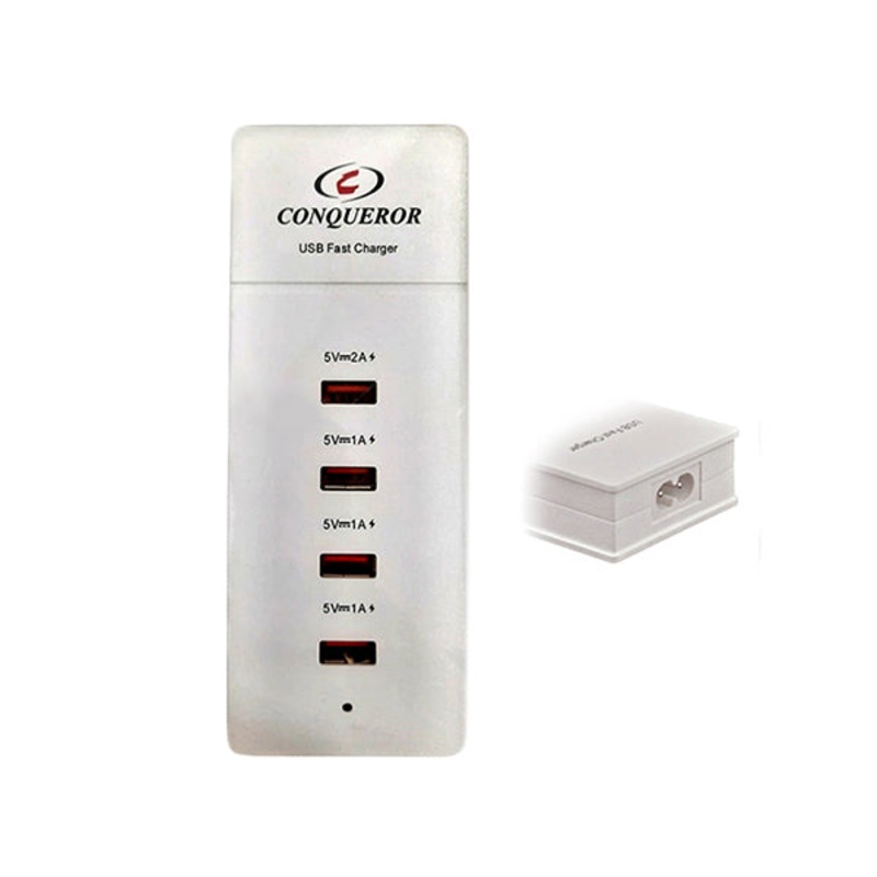 Conqueror USB Wall Charger 4 Ports USB Charging Station Power Adapter – CH58D