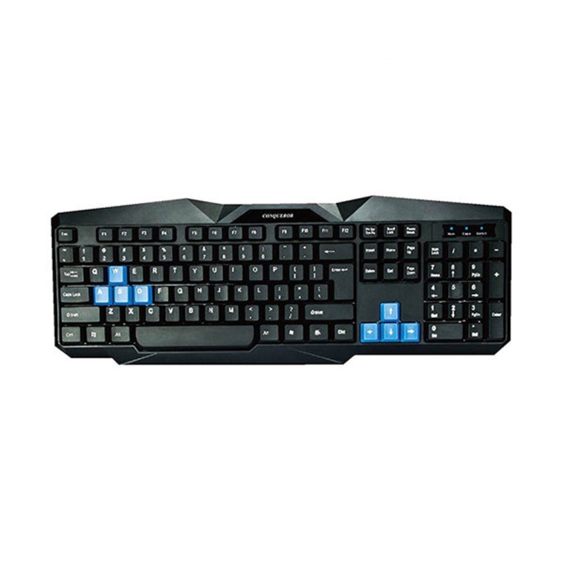 Conqueror Wired Keyboard Arabic and English for Desktop Computer PC Laptop – P366