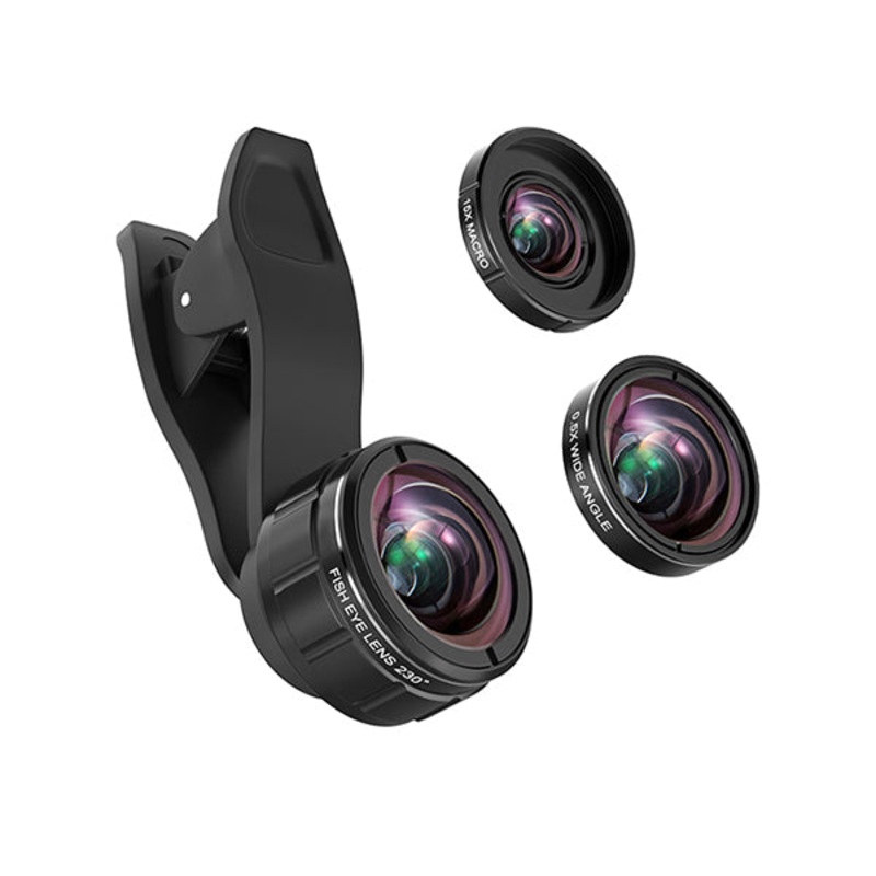 Hautik Cell Phone Camera Lens Kit 2 in-1 Professional Photo Snapping for iPhone Samsung Android – HK035