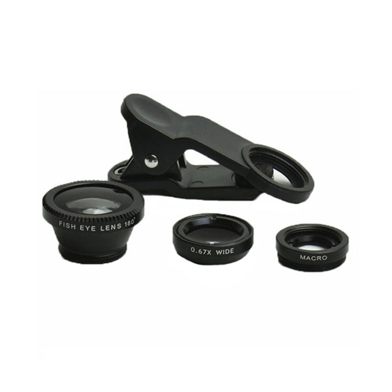 Hautik Cell Phone Camera Lens Kit 3-in-1 Professional Photo Snapping for iPhone Samsung Android – HK006