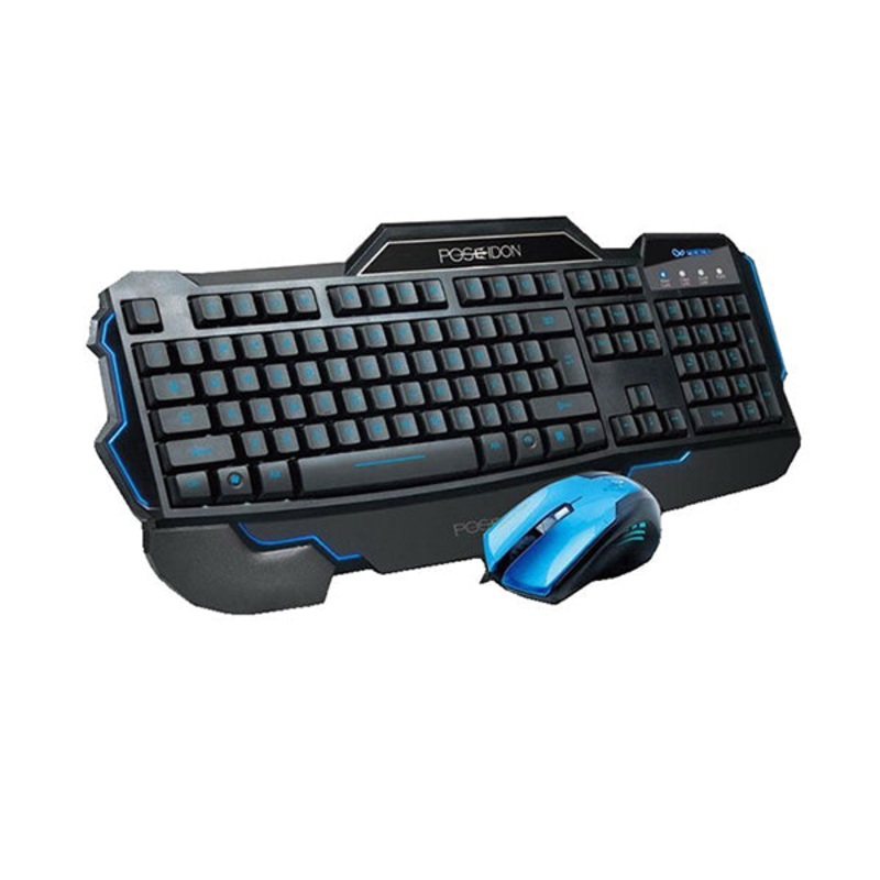 Poseidon Wired Gaming Keyboard with Mouse for Desktop Computer PC Laptop – W9D
