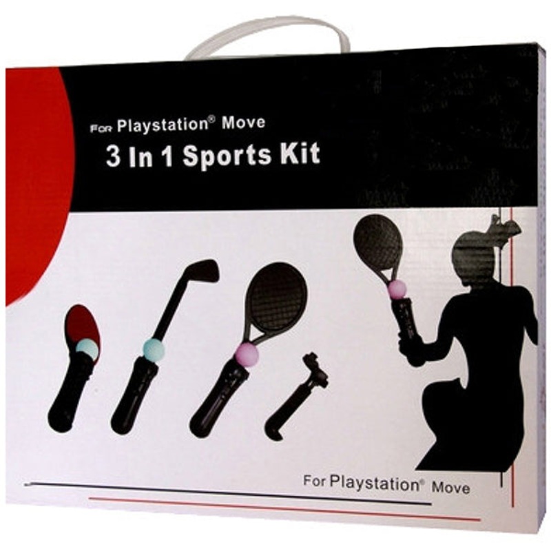 PS3 Move Sports Kit Racket Tennis Table Tennis Golf – P3006