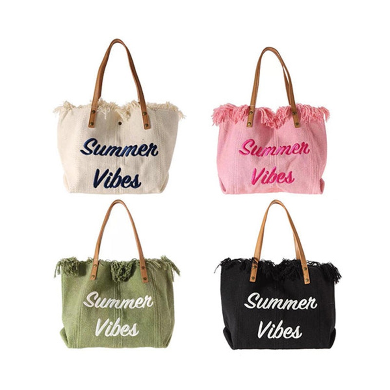 Canvas Beach Bags, Available in Different Colors
