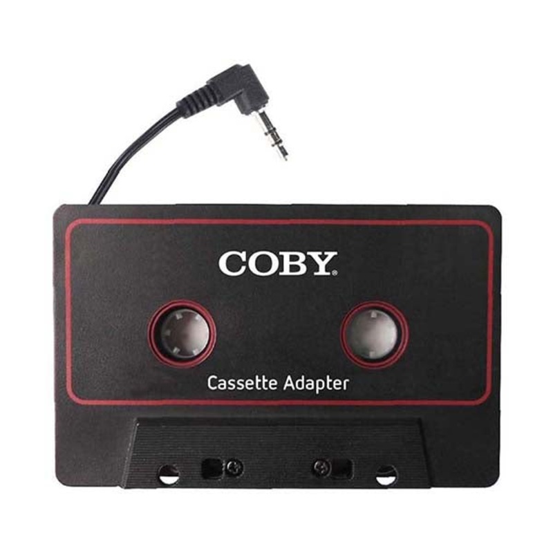 Coby Car Audio Cassette Tape Adapter Aux Cable for MP3 Player, Cellphone, or Smartphone – CA100