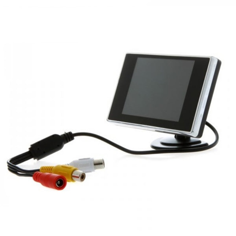 Conqueror Monitor Rearview Dashboard Camera for Parking with 3.5 Inches Display, 170 Degrees Wide Angle, Night Vision – M350