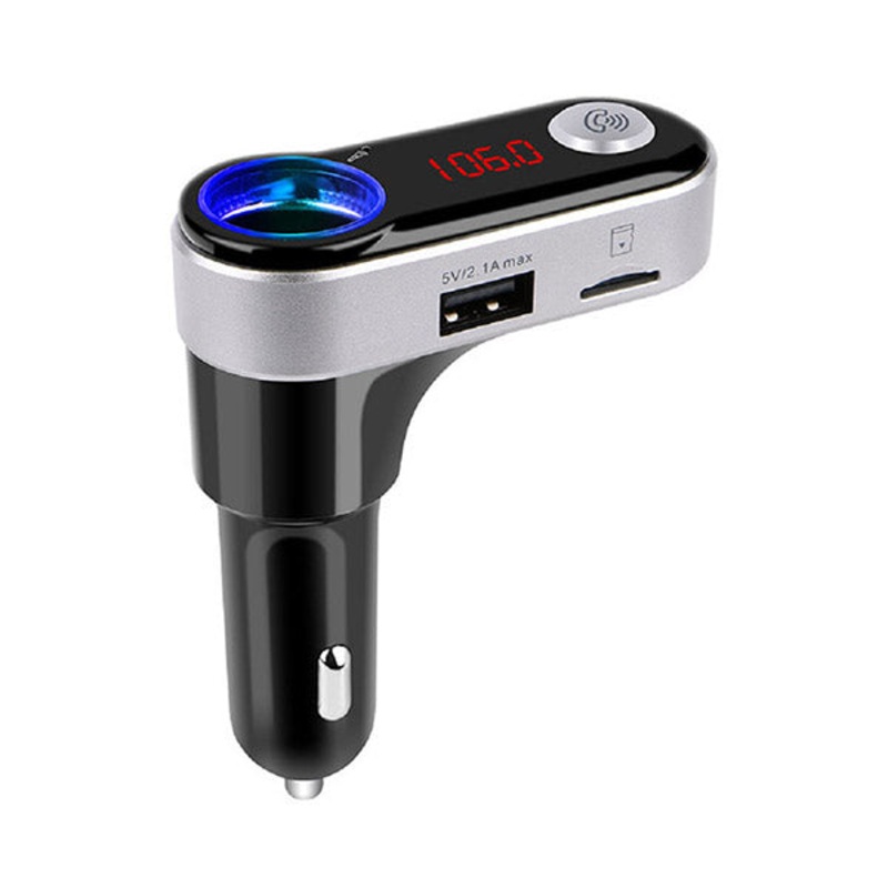 FM Transmitter Hands-Free Car Kit Wireless Bluetooth Car Adapter 3-in-1 with USB Charging – BC09B