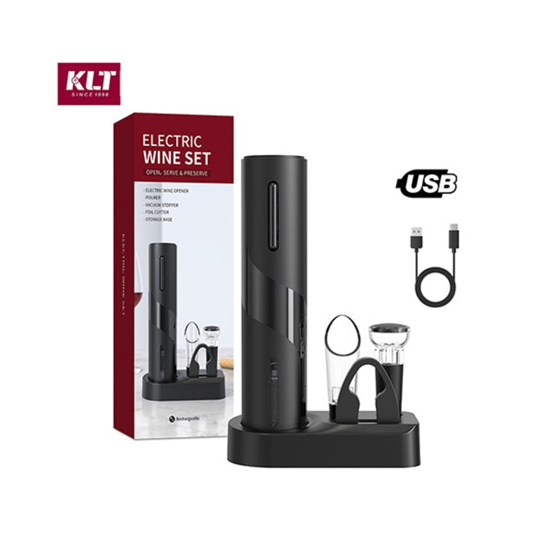 KLT Rechargeable Electric Wine Opener Set #322-24 – 13292