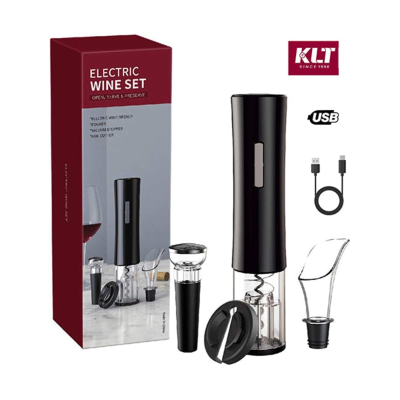 KLT Rechargeable Electric Wine Opener Set KP3-362002